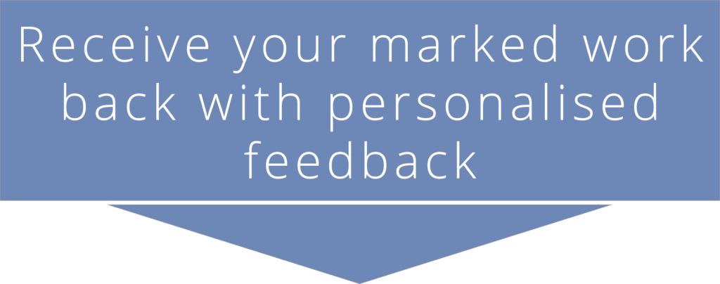 CMP course delivery - Receive your marked work back with personalised feedback