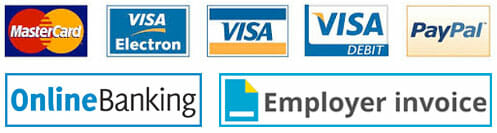 Payment options logos